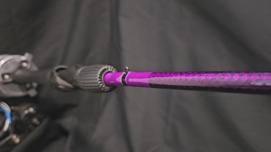 Custom Purple Inshore Multi-Purpose Popping Spinning Rod