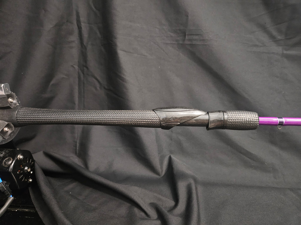 Custom Purple Inshore Multi-Purpose Popping Spinning Rod