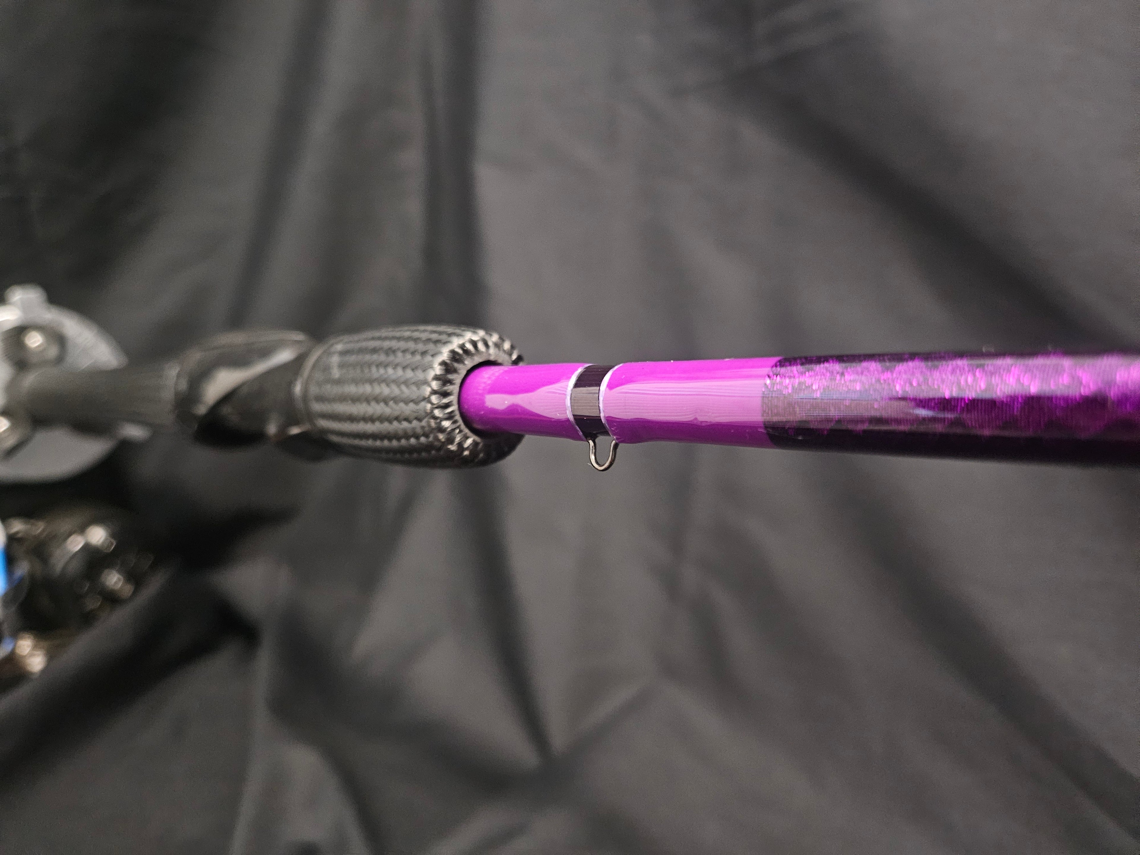 Custom Purple Inshore Multi-Purpose Popping Spinning Rod